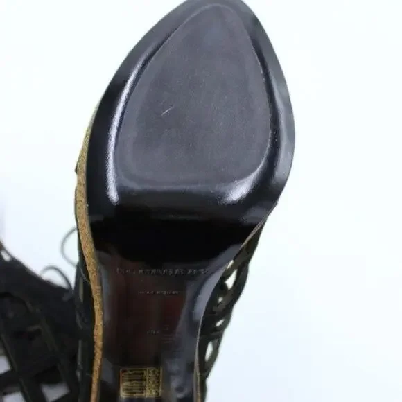 Burberry Prorsum Peep Toe Cage Booties Sz 10 NWOT - Picture 5 of 7